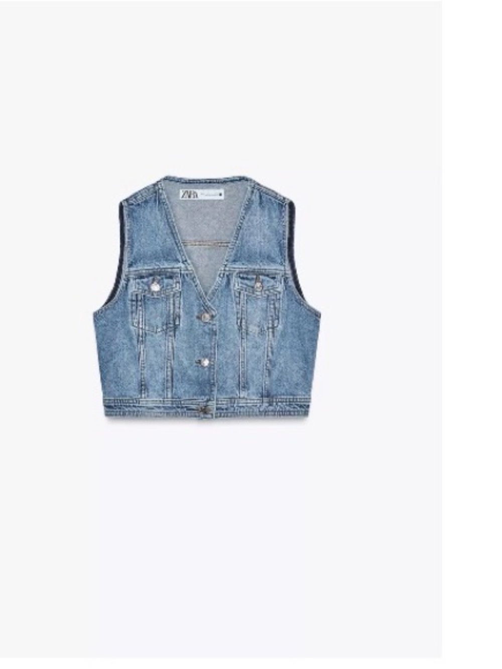 Zara Kids Medium Blue Denim Vest